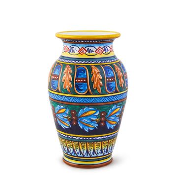 Italian vase handmade by Eugenio Ricciarelli - Deruta, Rapallo, Amalfi