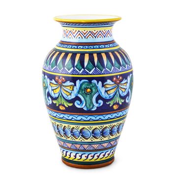 Italian vase handmade by Eugenio Ricciarelli - Deruta, Rapallo, Amalfi