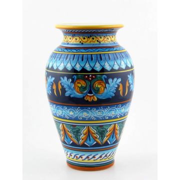 Italian vase handmade by Eugenio Ricciarelli - Deruta, Rapallo, Amalfi