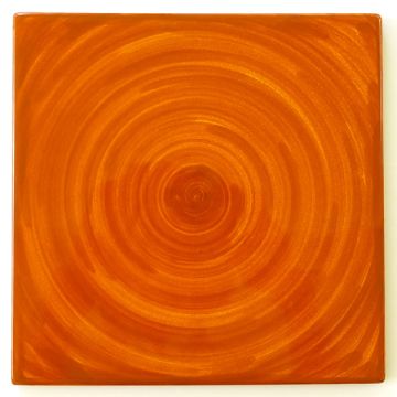 Hand-painted Italian tile er10 by Eugenio Ricciarelli - Deruta, Rapallo, Amalfi