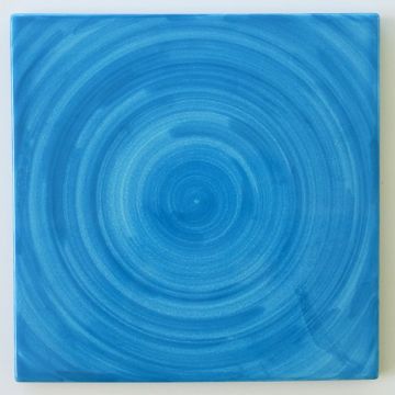 Hand-painted Italian tile er11 by Eugenio Ricciarelli - Deruta, Rapallo, Amalfi