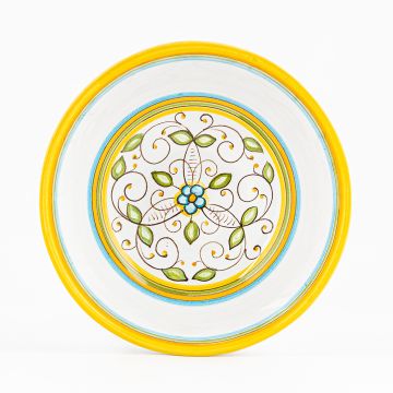 Floreale Italian cereal bowl handmade by Fima in Deruta