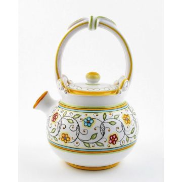 Floreale Italian tea pot decanter handmade by Fima in Deruta