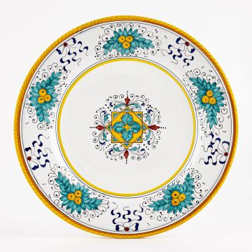 Festone Italian dinner plate handmade by Fima in Deruta