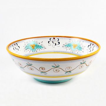 Festone Italian serving bowl handmade by Fima in Deruta