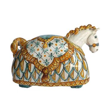 Italian Horse figurine hand-painted by Ghenos in Messina, Sicily