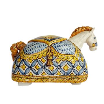 Italian Horse figurine hand-painted by Ghenos in Messina, Sicily