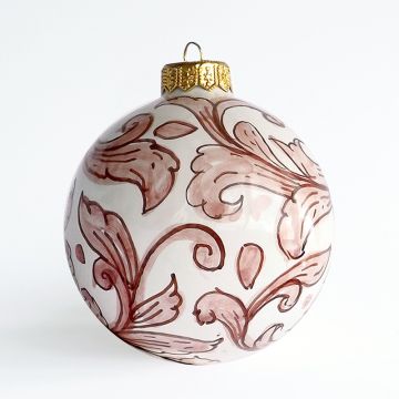 Italian Christmas ball ornament hand-painted by Ghenos in Messina