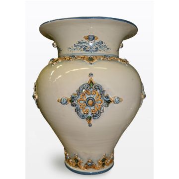 Italian umbrella stand 2 handcrafted in Caltagirone, Sicily