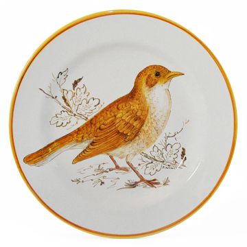 Italian round platter from the Joy Collection handmade by Francesca Niccacci in Deruta