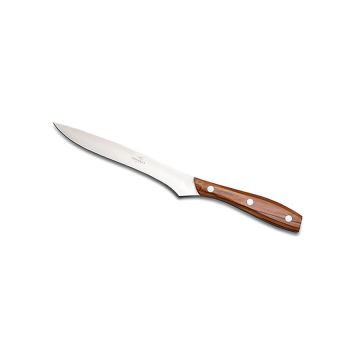 Chianino boning knife with olive wood handle handcrafted by Coltellerie Consigli in Scarperia, Italy