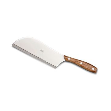 Chianino cleaver with olive wood handle handcrafted by Coltellerie Consigli in Scarperia, Italy