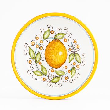 Limoni Italian cereal bowl handmade by Fima in Deruta