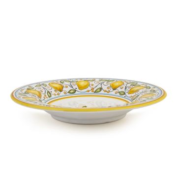 Limoni Italian pasta & soup plate handmade by Fima in Deruta