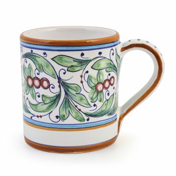 Melograni Italian mug handmade by Fima in Deruta