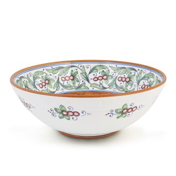 Melograni Italian serving bowl handmade by Fima in Deruta