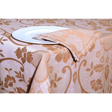 Set of 4 Italian napkins Damasco Coloniale by Pardi, Montefalco (Umbria)