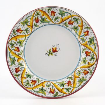 Primizia Italian round platter handmade by Fima in Deruta