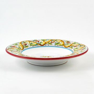 Primizia Italian pasta & soup plate handmade by Fima in Deruta