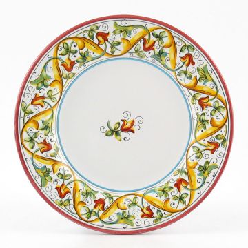Primizia Italian salad & dessert plate handmade by Fima in Deruta