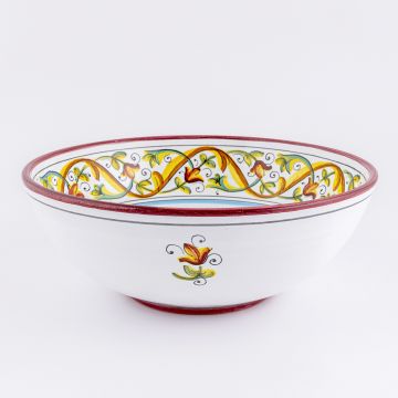 Primizia Italian serving bowl handmade by Fima in Deruta