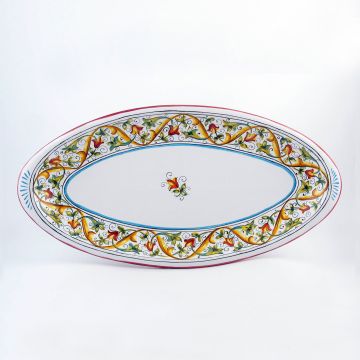Primizia Italian fish platter handmade by Fima in Deruta