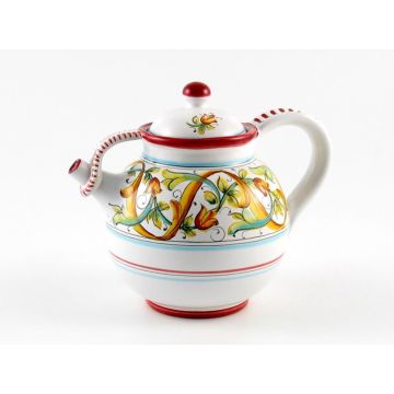 Primizia Italian tea pot handmade by Fima in Deruta