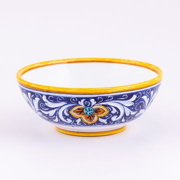 Deruta cereal bowl from the Rameggi collection, handmade by Antica Deruta - Italy