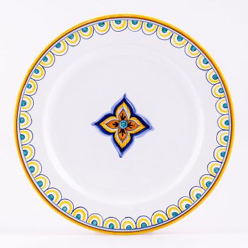 Deruta charger plate from the Rameggi collection, handmade by Antica Deruta - Italy