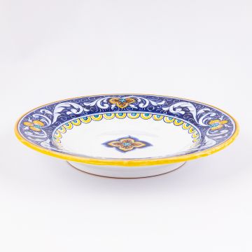 Deruta pasta & soup plate from the Rameggi collection, handmade by Antica Deruta - Italy