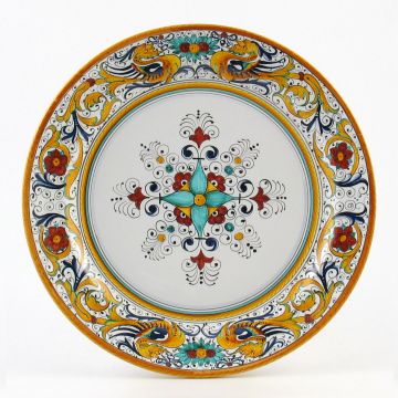 Raffaellesco Italian charger plate handmade by Fima in Deruta