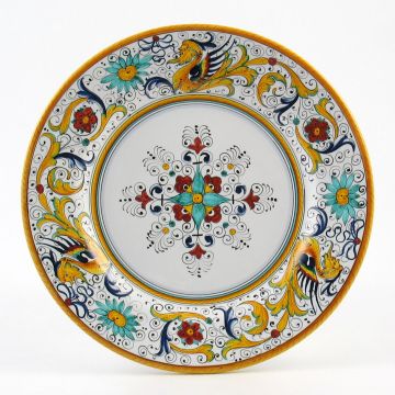 Raffaellesco Italian dinner plate handmade by Fima in Deruta