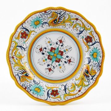 Raffaellesco Italian dinner plate handmade by Fima in Deruta
