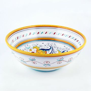 Raffaellesco Italian serving bowl handmade by Fima in Deruta