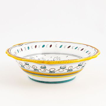 Raffaellesco Italian serving bowl handmade by Fima in Deruta