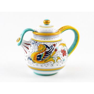 Raffaellesco Italian tea pot handmade by Fima in Deruta