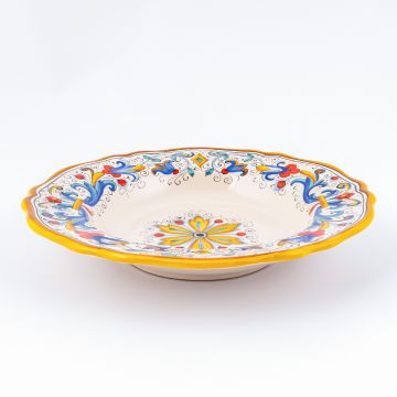 Ricco Deruta Andrilia Italian pasta & soup plate handmade by Ceramiche Andrilia in Deruta - main image