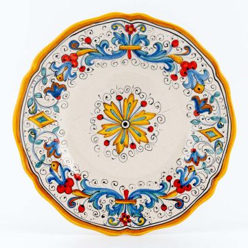 Ricco Deruta Andrilia Italian salad & dessert plate handmade by Ceramiche Andrilia in Deruta