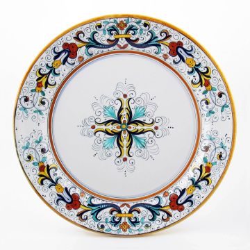 Ricco Deruta Classico Italian charger plate handmade by Fima in Deruta