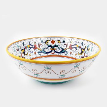 Ricco Deruta Classico Italian serving bowl handmade by Fima in Deruta