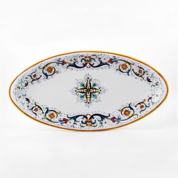 Ricco Deruta Classico Italian fish platter handmade by Fima in Deruta