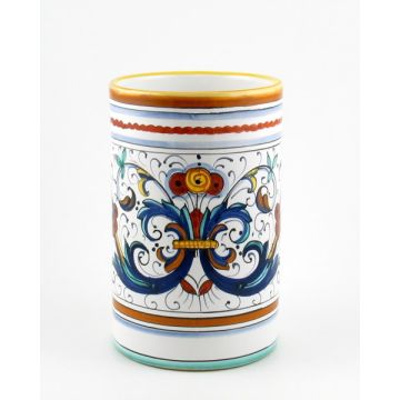 Ricco Deruta Classico Italian utensil holder handmade by Fima in Deruta