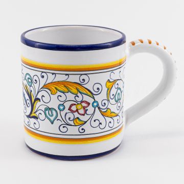 Rinascimento Italian mug handmade by Fima in Deruta