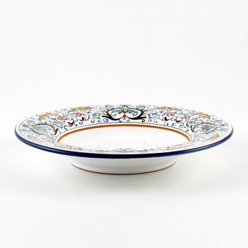 Rinascimento Italian pasta & soup plate handmade by Fima in Deruta