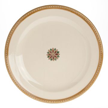 Italian round platter from the Rubino collection, handmade by Francesco Fasano in Grottaglie, Italy