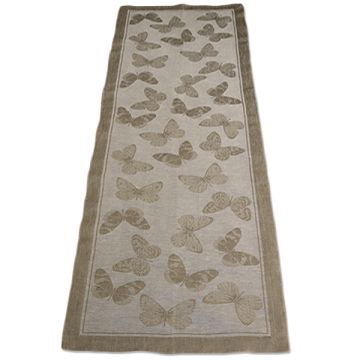Set of 2 Italian runners Butterfly by Pardi, Montefalco (Umbria)