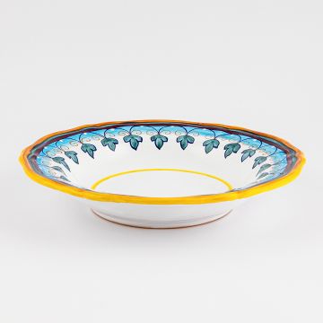 Italian pasta & soup plate from the Geometrico S6 Collection handmade by Eugenio Ricciarelli - Deruta, Rapallo, Amalfi