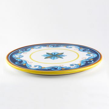 Italian cake & cheese platter from the Geometrico S12 Collection handmade by Eugenio Ricciarelli - Deruta, Rapallo, Amalfi