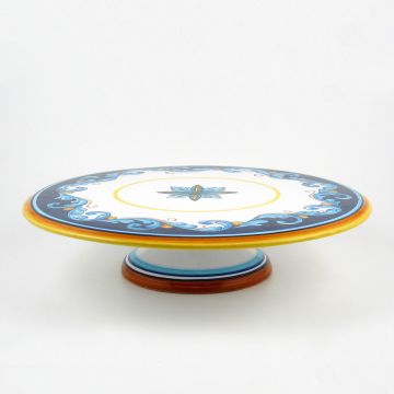 Italian cake & cheese stand from the Geometrico S12 Collection handmade by Eugenio Ricciarelli - Deruta, Rapallo, Amalfi