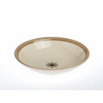 Italian pasta & soup bowl from the Occhio di Gatto collection, handmade by Francesco Fasano in Grottaglie, Italy